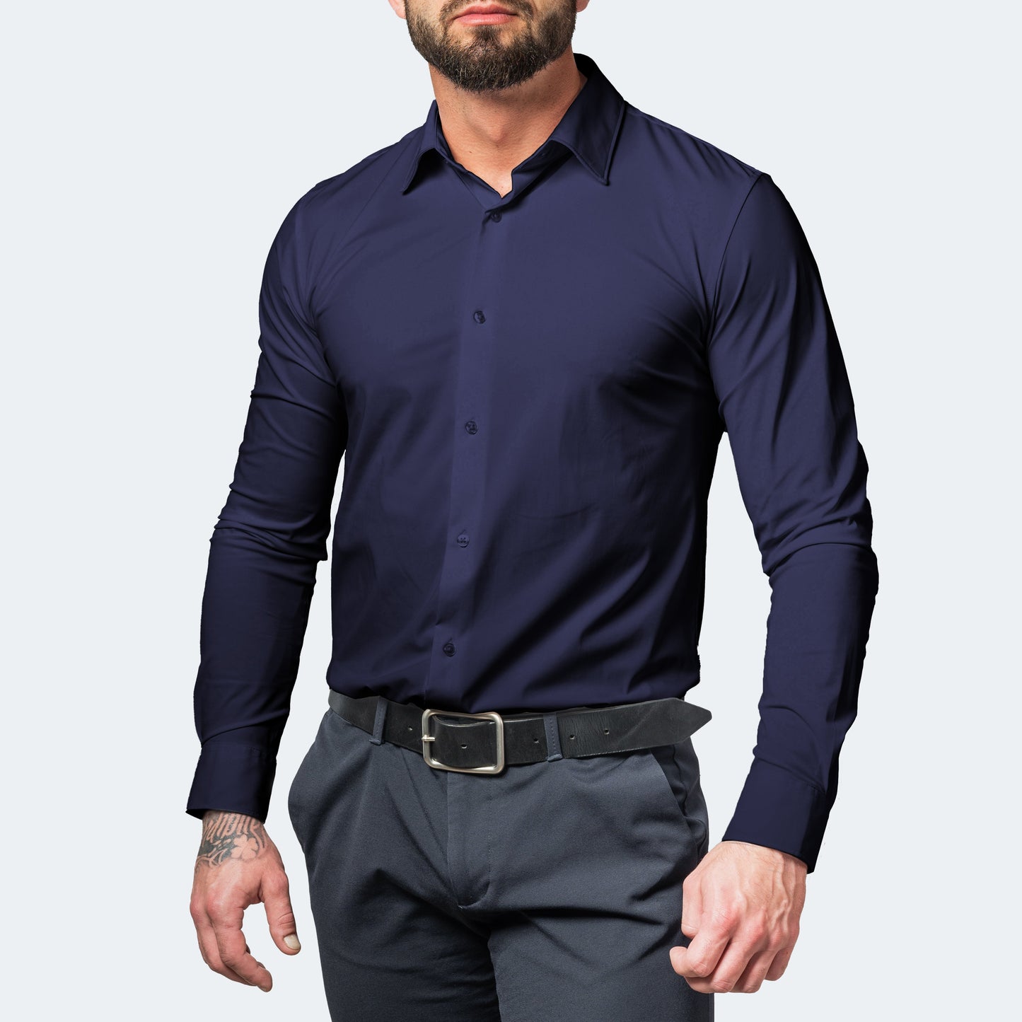 Men's Slim Fit Stretch Dress Shirt