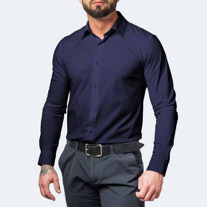 Men's Slim Fit Stretch Dress Shirt