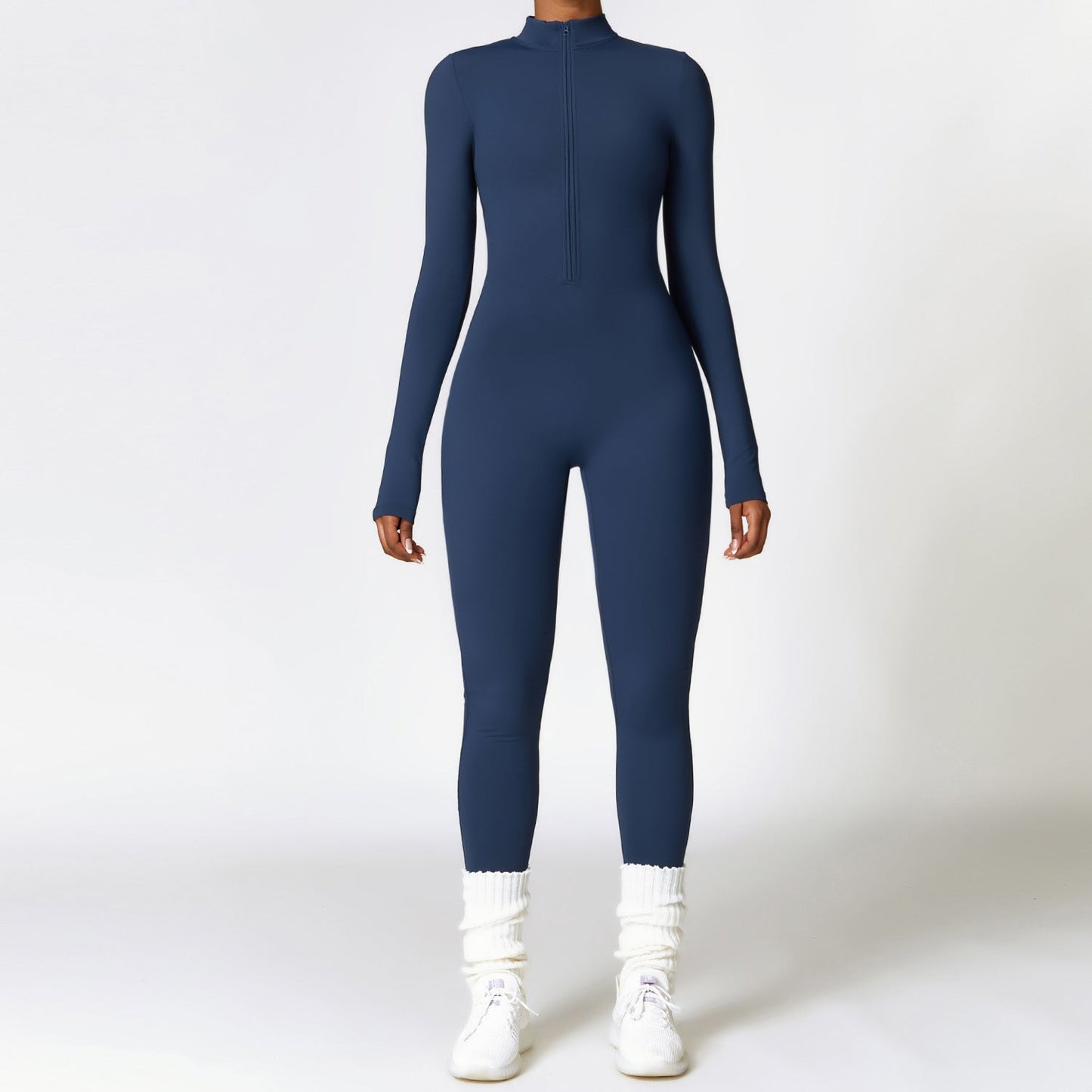Women's Zip Jumpsuit | Body-Shaping Stretch Activewear