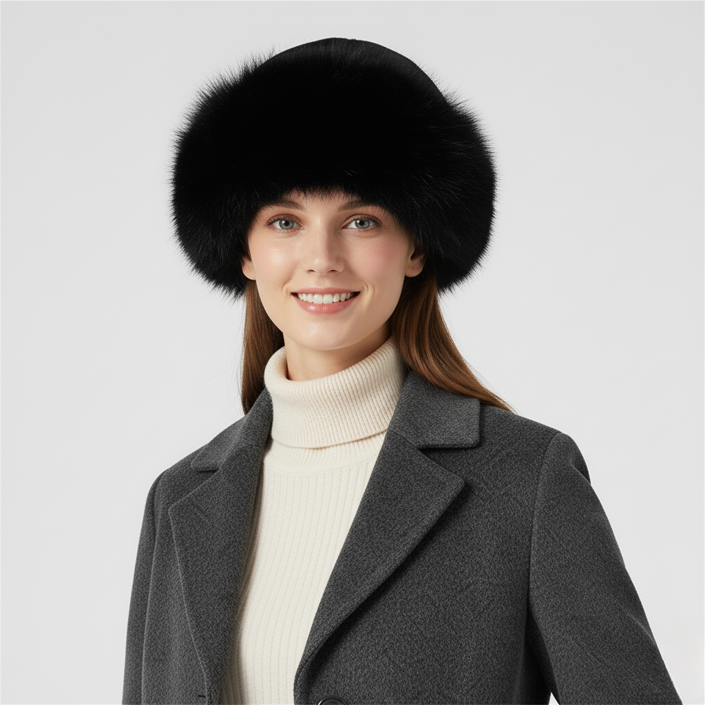Thicken Plush Warm Fur Hat for Women