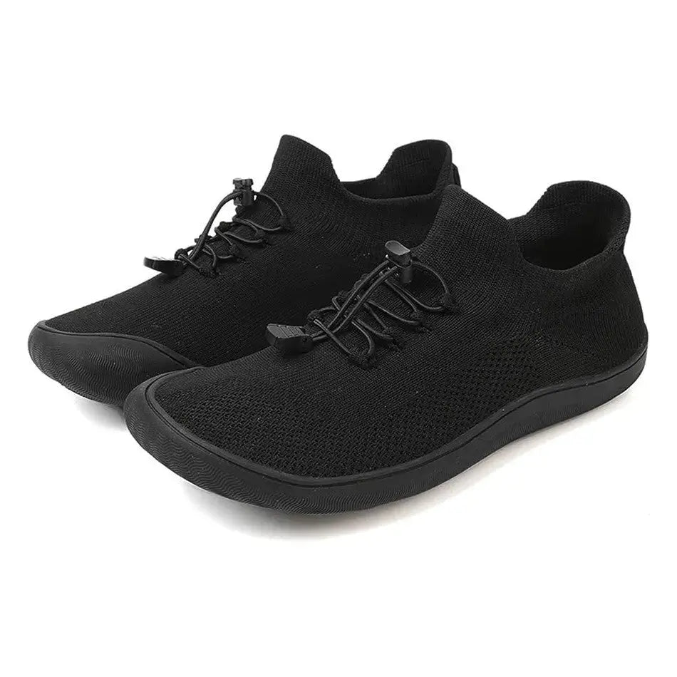 Unisex Knit Barefoot Shoes | Toggle Lace-Up Wide Toe Box