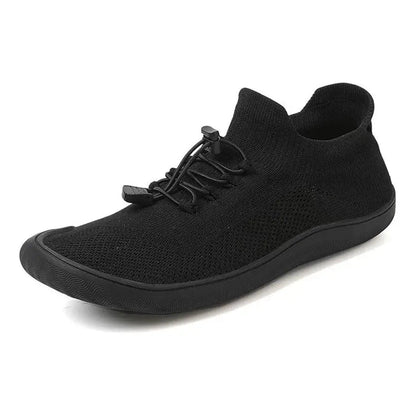 Unisex Knit Barefoot Shoes | Toggle Lace-Up Wide Toe Box