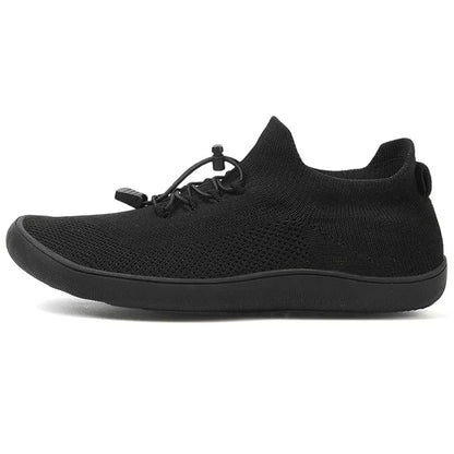 Unisex Knit Barefoot Shoes | Toggle Lace-Up Wide Toe Box