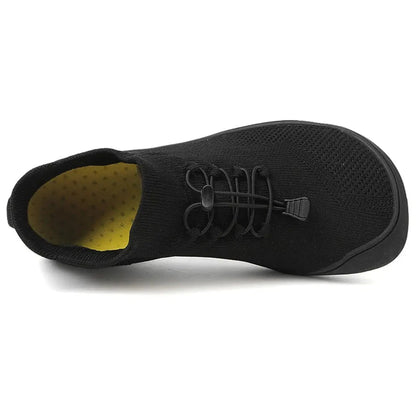 Unisex Knit Barefoot Shoes | Toggle Lace-Up Wide Toe Box
