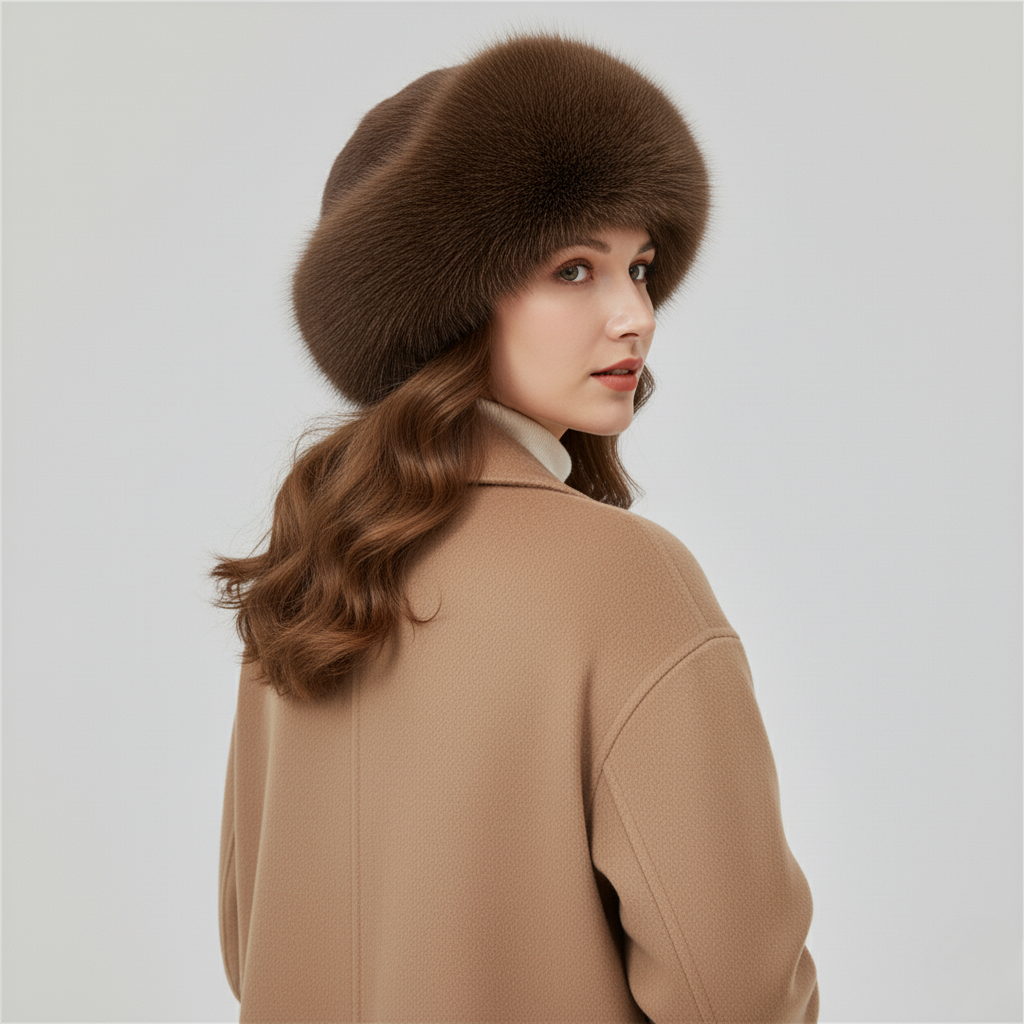 Thicken Plush Warm Fur Hat for Women