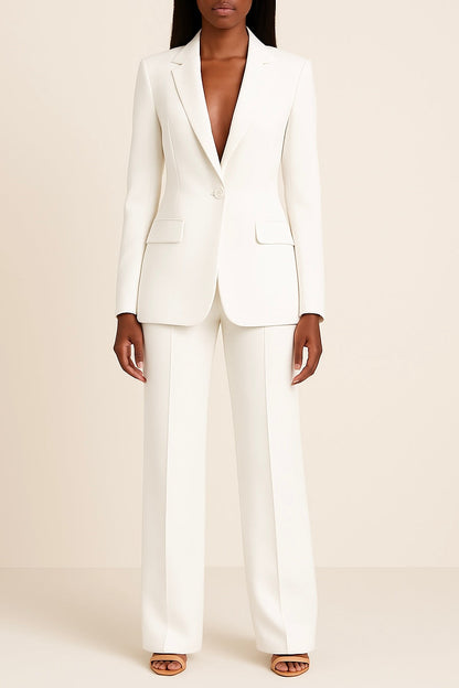 Women's Tailored Blazer Suit Set | Two-Piece Office Wear
