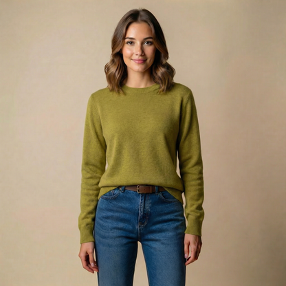 Women's Cashmere Style Crewneck Jumper