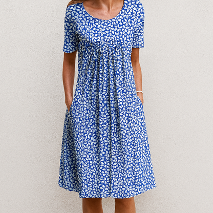 Women's Floral Ruffle Summer Dress | Vintage Style