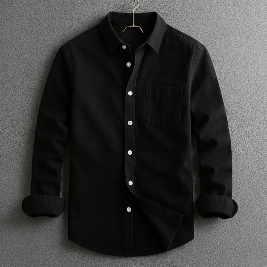 Men's Button-Down Shirt | Turn-Down Collar Smart-Casual Style
