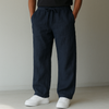 Men's Linen-Style Drawstring Trousers | Relaxed Smart-Casual Fit