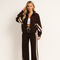Women's Two-Piece Tracksuit Set | Contrast Stripe Sporty Style