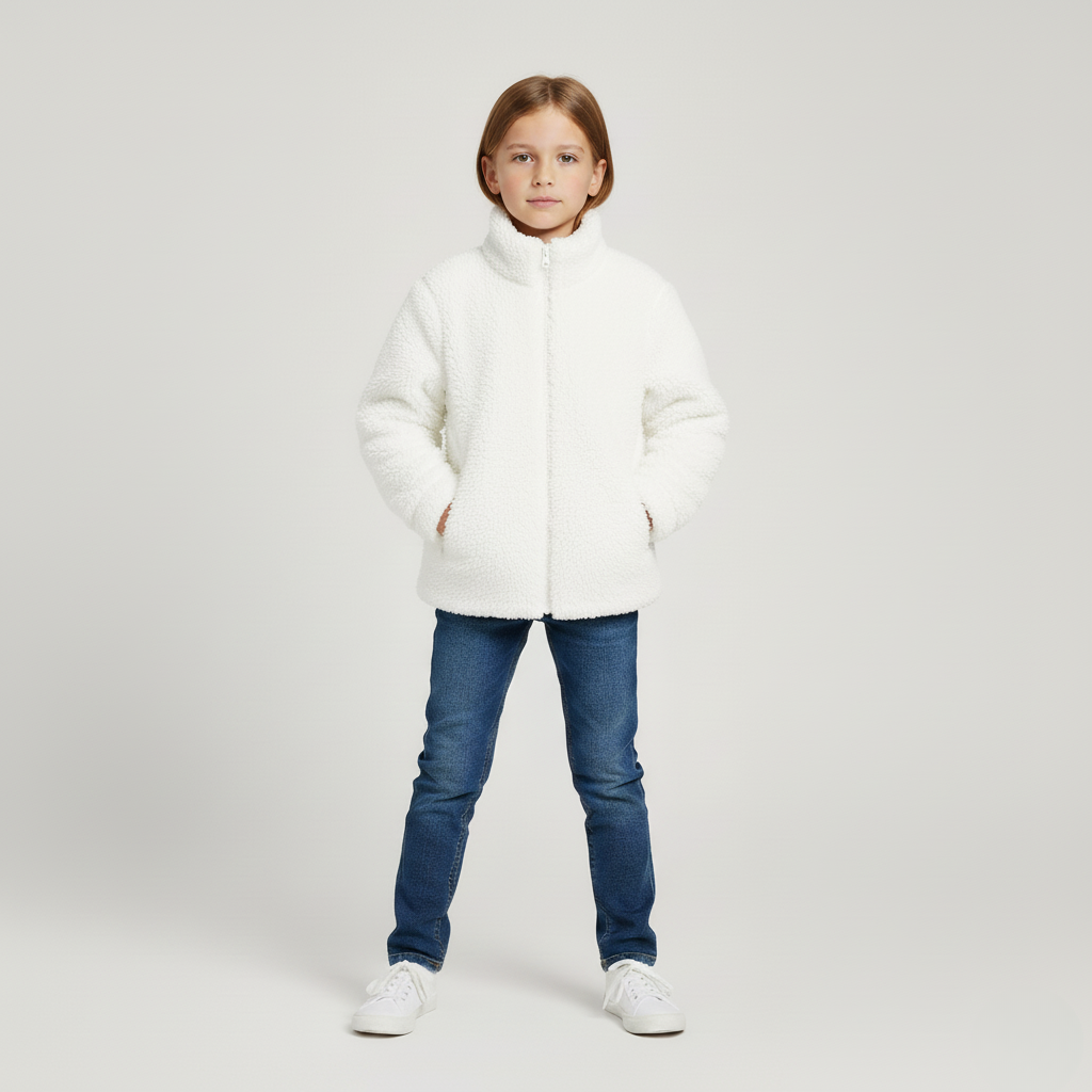 Cozy Cloud Plush Fleece Jacket for Kids