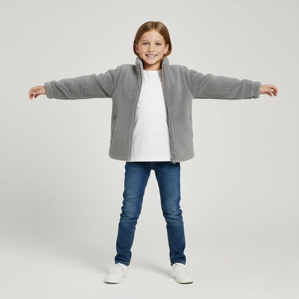 Cozy Cloud Plush Fleece Jacket for Kids