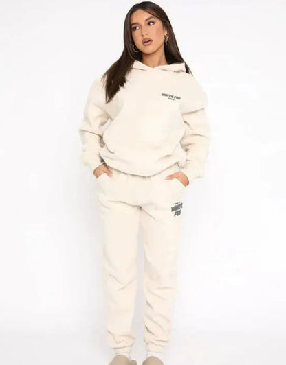 Women's Hoodie & Jogger Set | Relaxed Fit Lounge Two-Piece