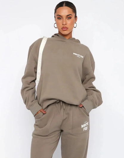 Women's Hoodie & Jogger Set | Relaxed Fit Lounge Two-Piece