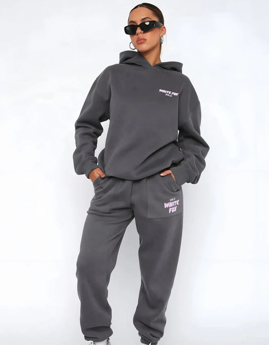 Women's Hoodie & Jogger Set | Relaxed Fit Lounge Two-Piece