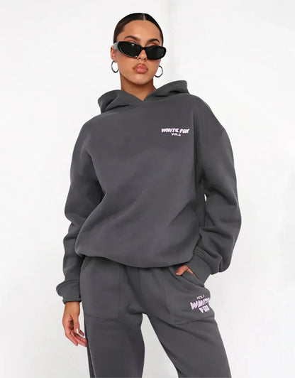 Women's Hoodie & Jogger Set | Relaxed Fit Lounge Two-Piece