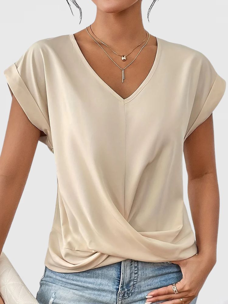 Women's Loose Fit V-Neck T-Shirt | Relaxed Summer Tee
