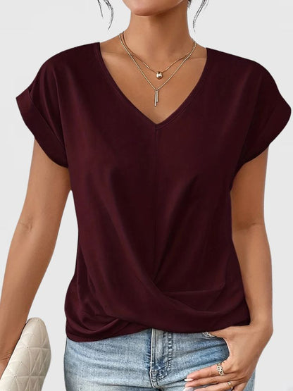 Women's Loose Fit V-Neck T-Shirt | Relaxed Summer Tee