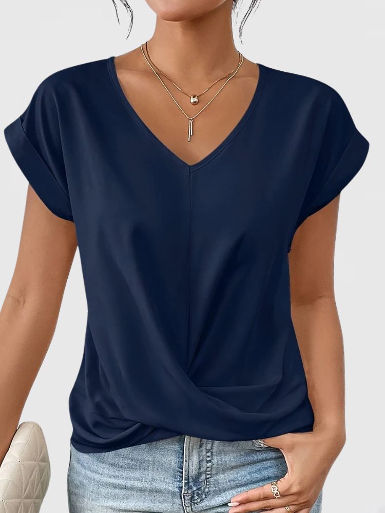 Women's Loose Fit V-Neck T-Shirt | Relaxed Summer Tee