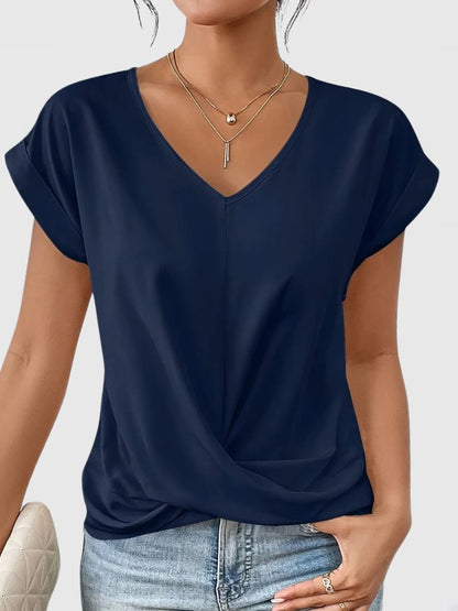 Women's Loose Fit V-Neck T-Shirt | Relaxed Summer Tee
