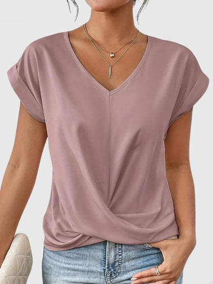 Women's Loose Fit V-Neck T-Shirt | Relaxed Summer Tee