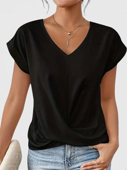Women's Loose Fit V-Neck T-Shirt | Relaxed Summer Tee