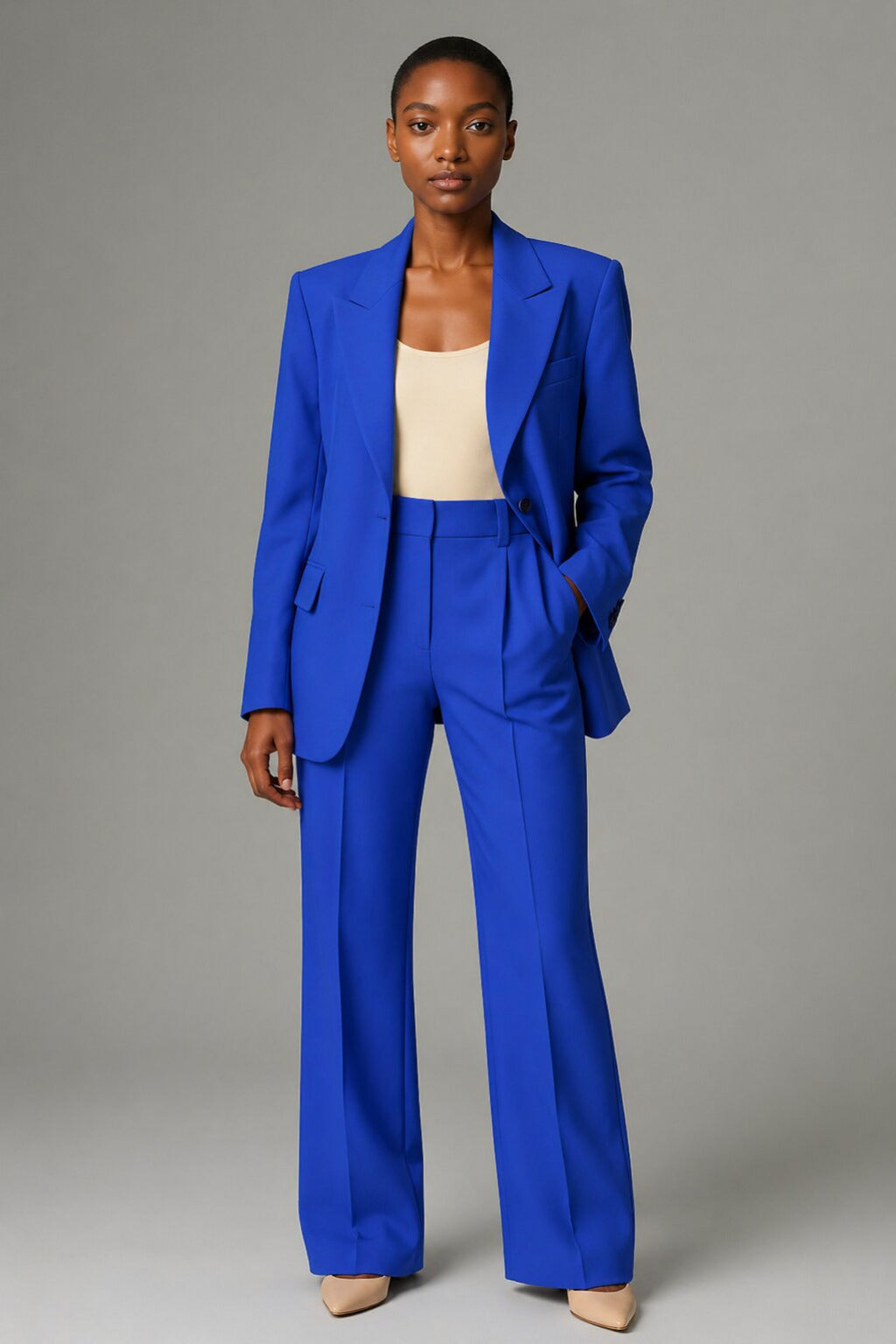 Women's Blazer & Trouser Set | Two-Piece Wide Leg Suit