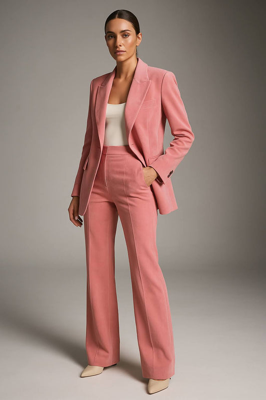 Women's Blazer & Trouser Set | Two-Piece Wide Leg Suit