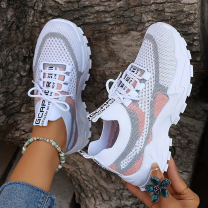 Women's Mesh Platform Sneakers