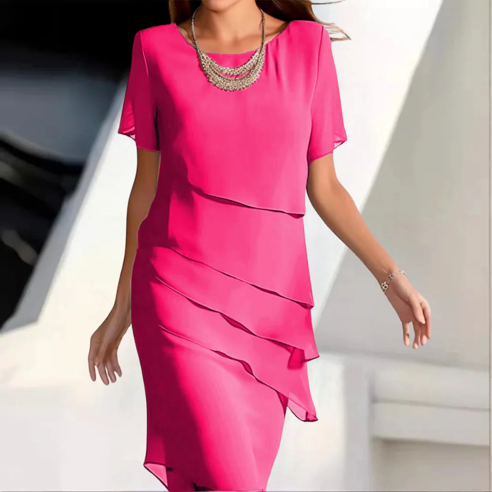 Women's Chiffon Style Midi Dress | Luxe Occasion Wear