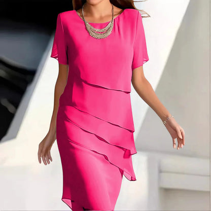 Women's Chiffon Style Midi Dress | Luxe Occasion Wear