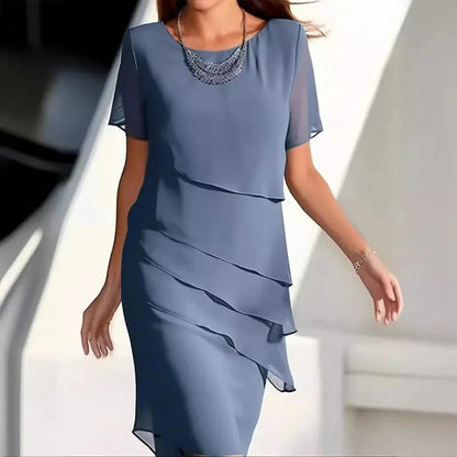 Women's Chiffon Style Midi Dress | Luxe Occasion Wear