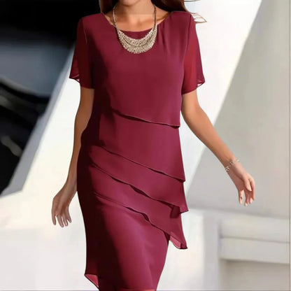 Women's Chiffon Style Midi Dress | Luxe Occasion Wear