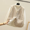 Women's Cotton Blend Gilet | Button-Up Vest for Autumn & Winter