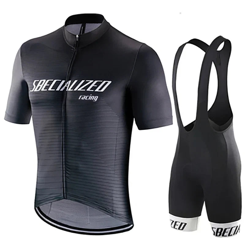 Men's Cycling Jersey & Bib Shorts Set | Breathable Summer Kit