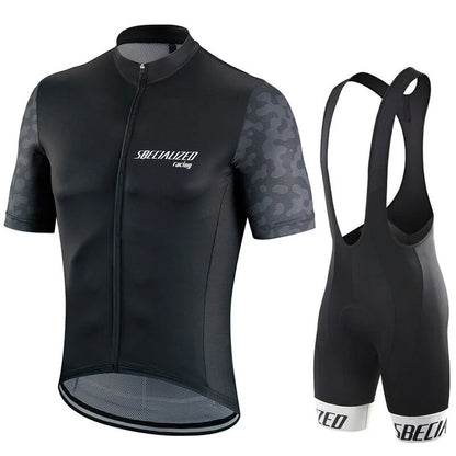 Men's Cycling Jersey & Bib Shorts Set | Breathable Summer Kit