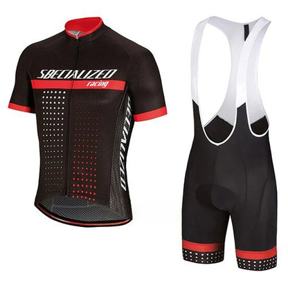Men's Cycling Jersey & Bib Shorts Set | Breathable Summer Kit