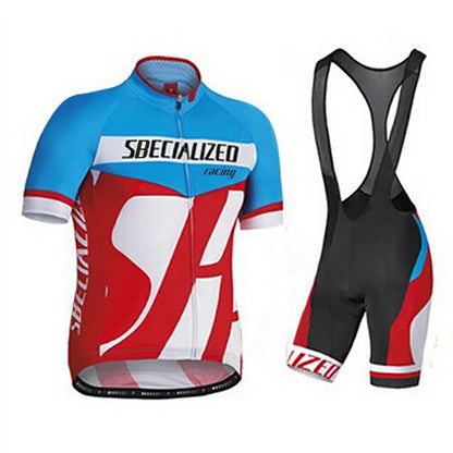 Men's Cycling Jersey & Bib Shorts Set | Breathable Summer Kit