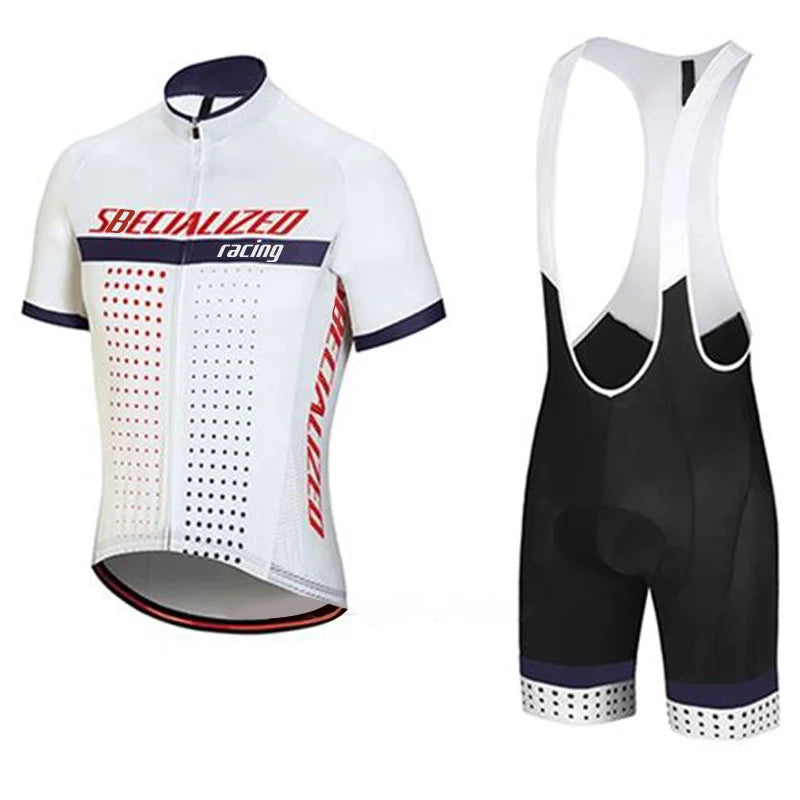 Men's Cycling Jersey & Bib Shorts Set | Breathable Summer Kit