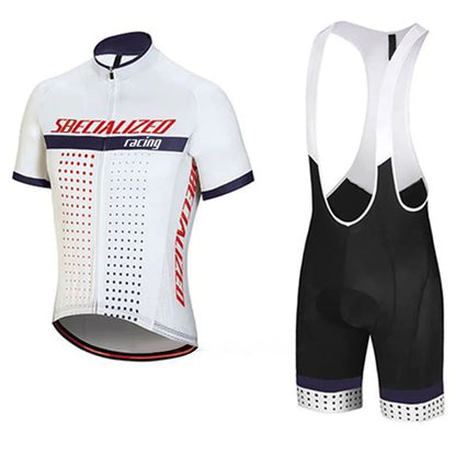 Men's Cycling Jersey & Bib Shorts Set | Breathable Summer Kit