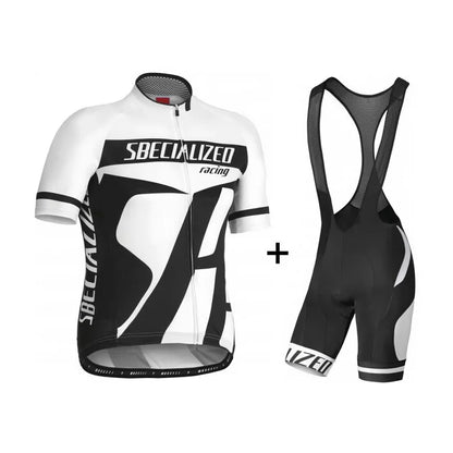 Men's Cycling Jersey & Bib Shorts Set | Breathable Summer Kit