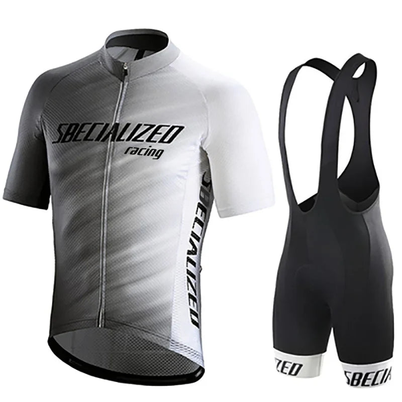 Men's Cycling Jersey & Bib Shorts Set | Breathable Summer Kit