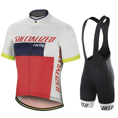 Men's Cycling Jersey & Bib Shorts Set | Breathable Summer Kit