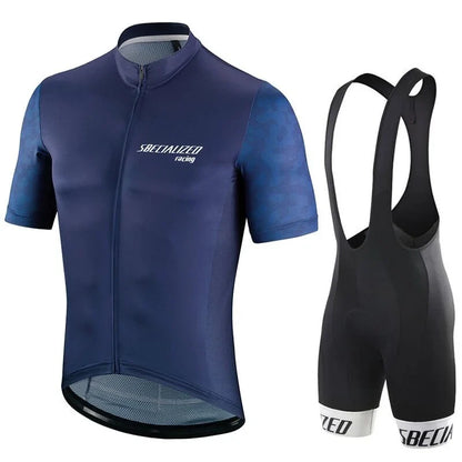 Men's Cycling Jersey & Bib Shorts Set | Breathable Summer Kit