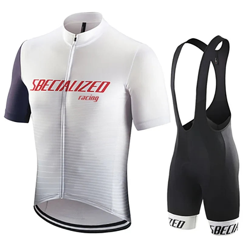 Men's Cycling Jersey & Bib Shorts Set | Breathable Summer Kit
