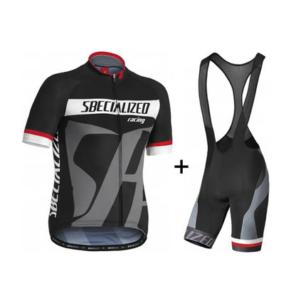 Men's Cycling Jersey & Bib Shorts Set | Breathable Summer Kit
