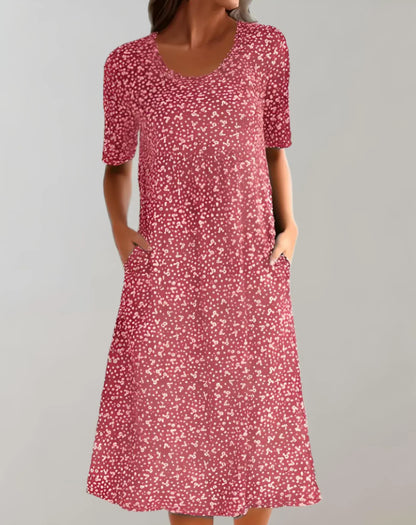 Women's V-Neck Casual Dress | 8 Colours Up to 5XL