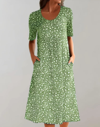 Women's V-Neck Casual Dress | 8 Colours Up to 5XL