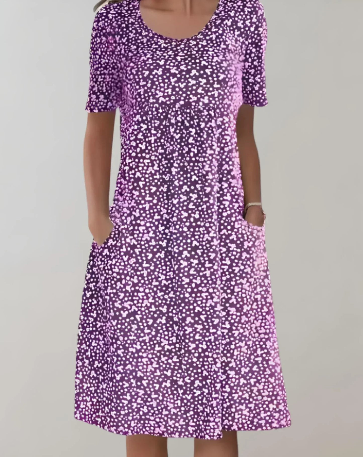 Women's V-Neck Casual Dress | 8 Colours Up to 5XL